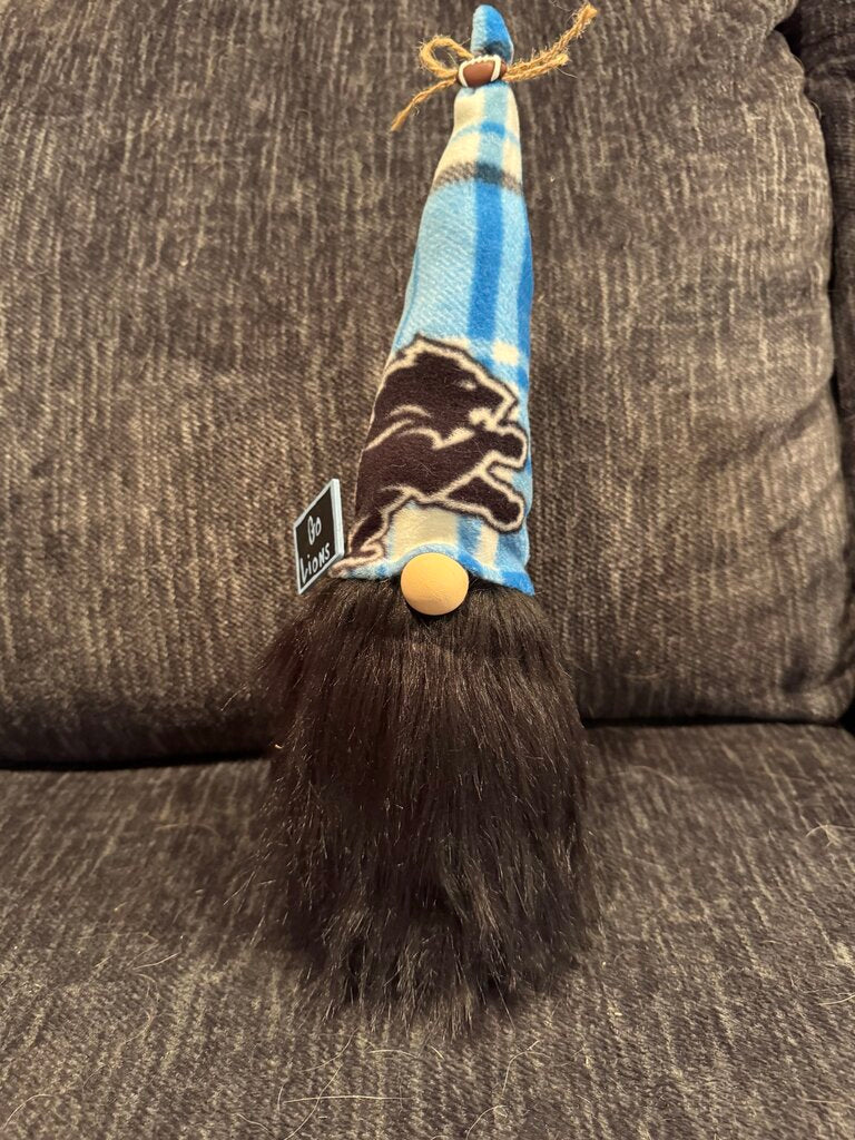 Gnome Detroit Lions with Black Beard