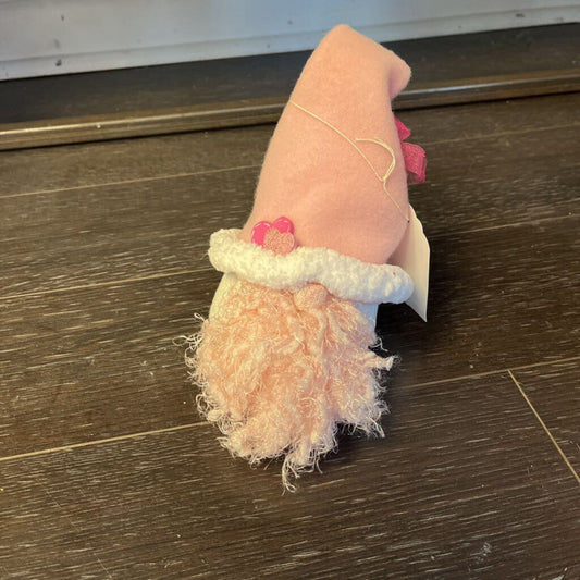 Gnome Pink Hat w/Pink Yarn Beard