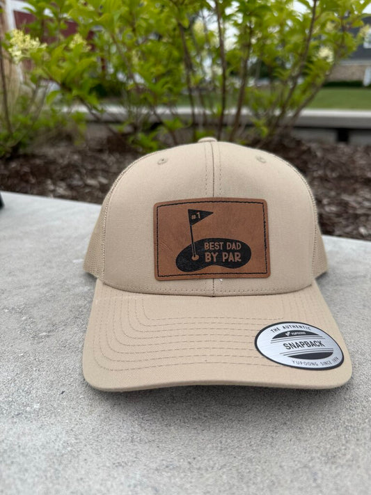 Best Dad by Par Hat (snapback, tan)