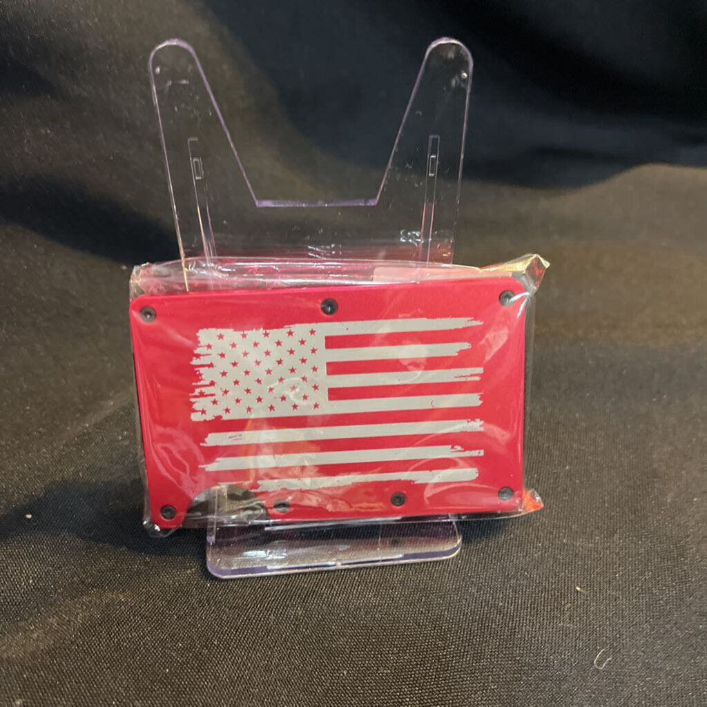 USA Flag (alloy wallet, red)