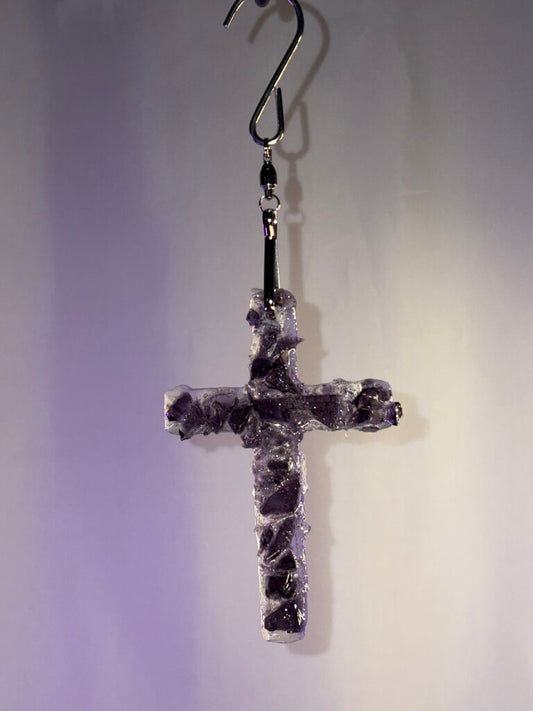 Suncatcher Purple Cross