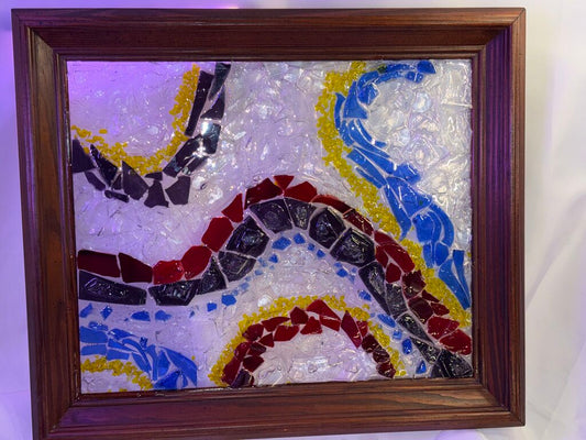 Framed Veined Color Piece