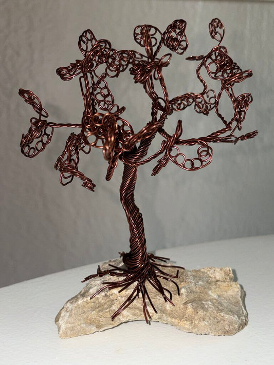 Brown Large Twisted Wire Tree