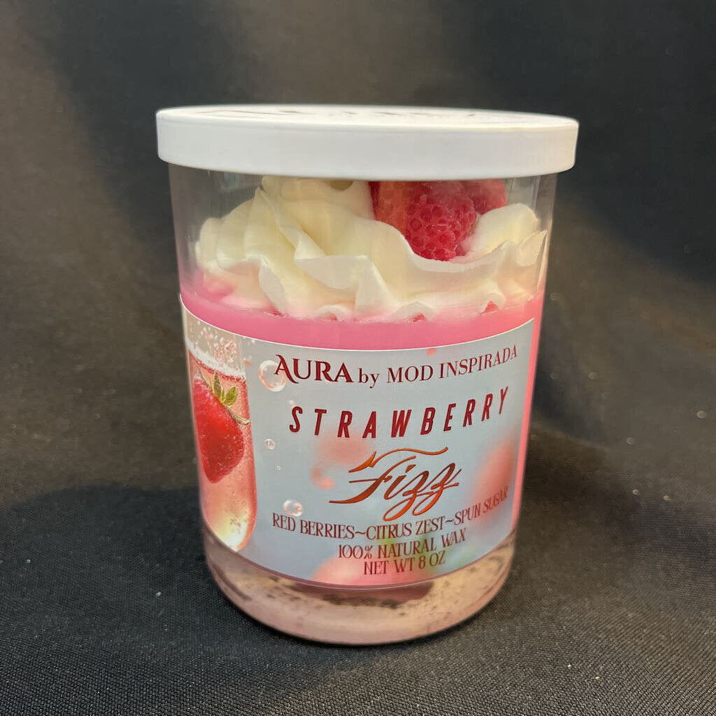 Strawberry Fizz Candle (red berries, citrus zest, spun sugar)