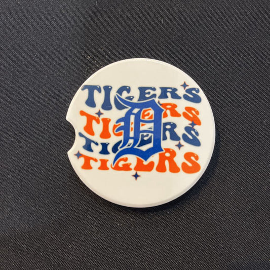 Detroit Tigers Wavy D Coaster