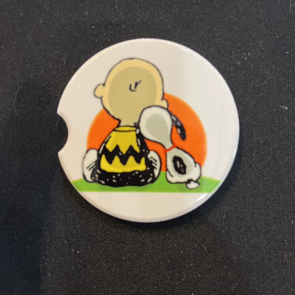 CB & Snoopy Sunset Coaster