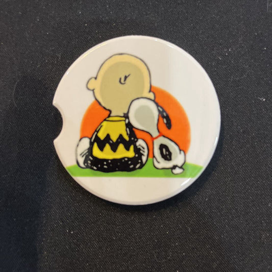 CB & Snoopy Sunset Coaster
