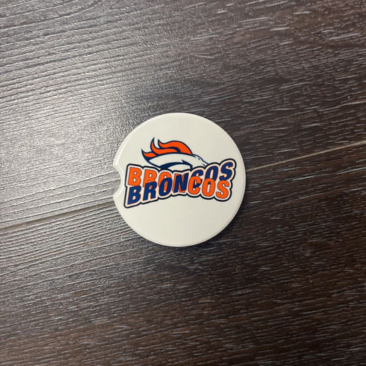 Denver Bronco Crisscross Coaster