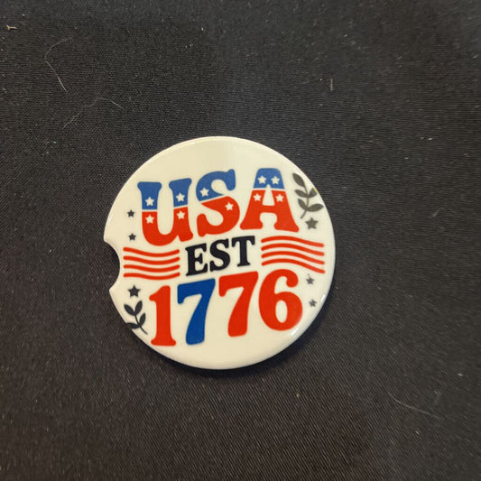 USA Est 1776 RWB Coaster