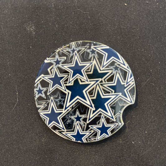 Dallas Cowboys Logo over Logo Coaster