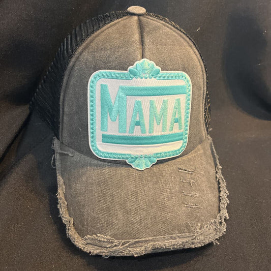 Baseball Cap Mama Blue