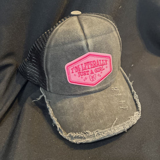 Baseball Cap Literally Just a Girl