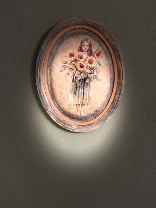 Oval Daisy Picture Wall Hanger