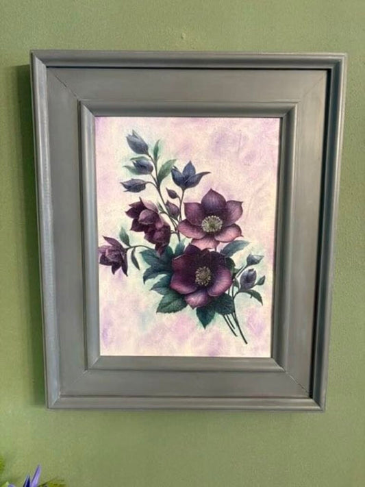 Purple Flower w/ thick frames