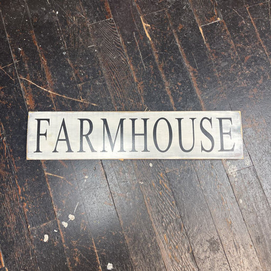 Farmhouse sign (white, wall hanging)