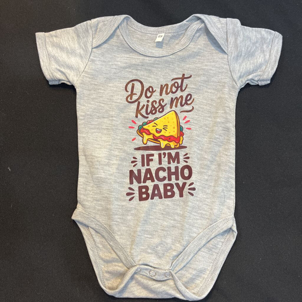 Nacho Baby (onesie, gray, 0-3M)