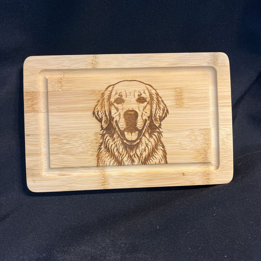 Golden Retriever Face Board BCO SML