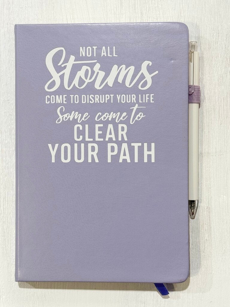 Not all Storms (purple, journal & pen)