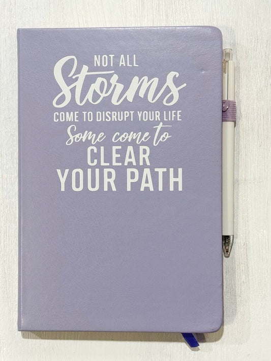 Not all Storms (purple, journal & pen)