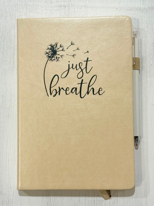 Just breathe Dandelion (cream, journal & pen)