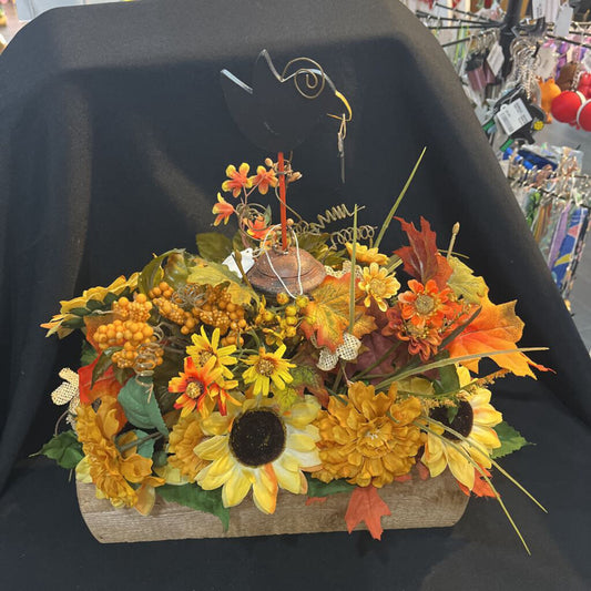 Fall Box w/Blk Crow/Floral
