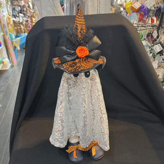 Glitter Ghost (silver&orange)