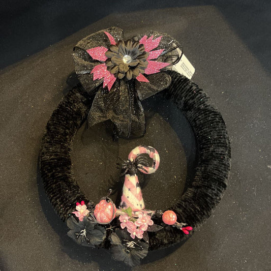 Halloween Wreath (black,10")