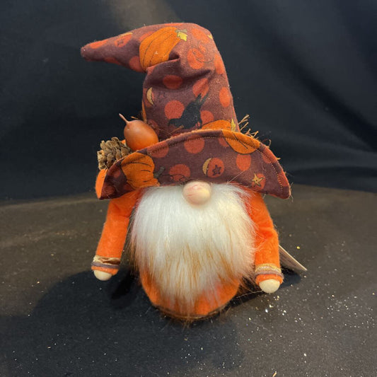 Fall Gnome (orange, pumpkin hat)