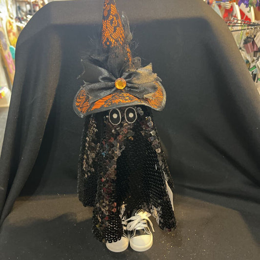 Witch (tall, black/orange, black shoes)