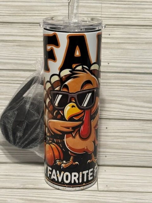 Fall, favorite F Word tumbler