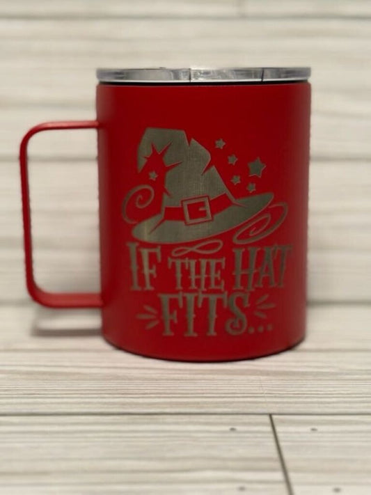 If the Hat Fits coffee mug (red)