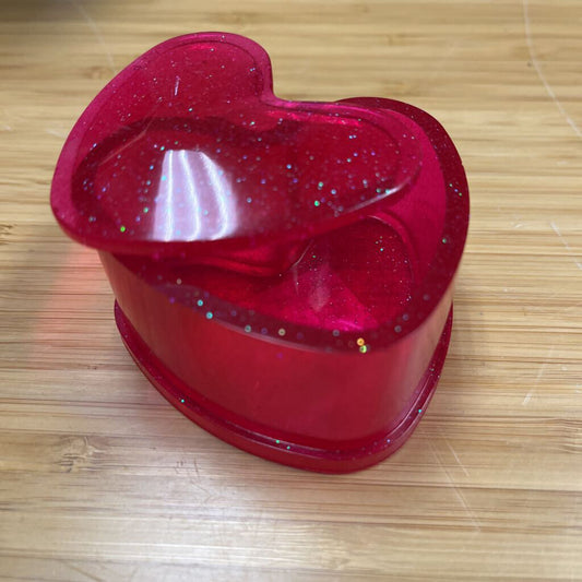 XS Red Heart Trinket Container w/ Lid