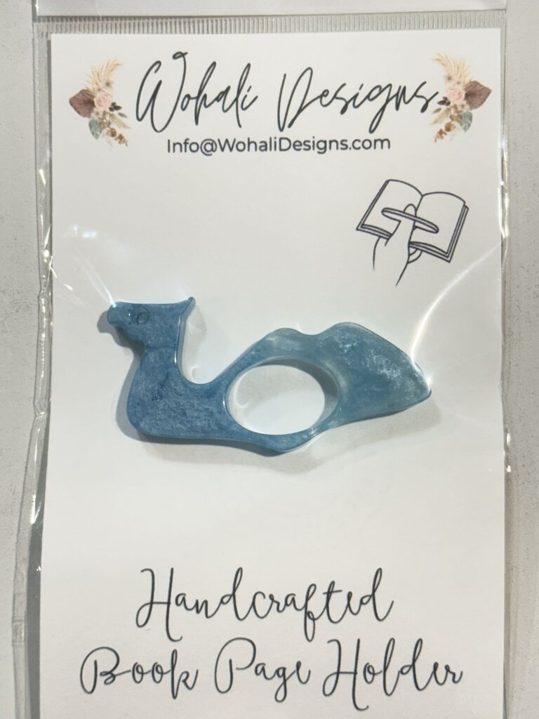 Light Blue camel Book Page Holder