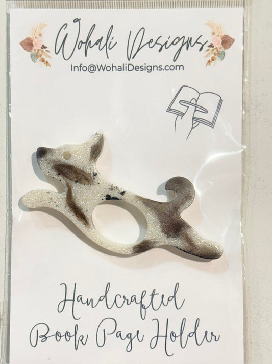Black & White Dog Book Page Holder
