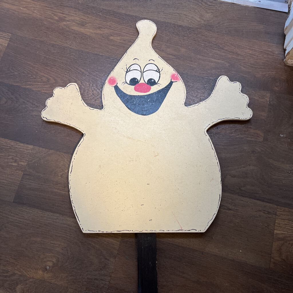 Plain Wood Ghost Yard Sign