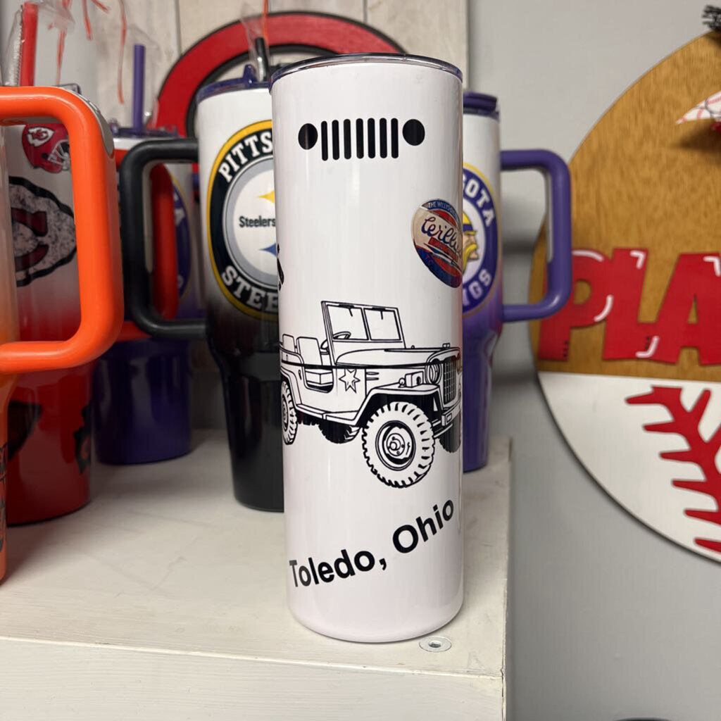 Jeep Wrangler Collage 20oz