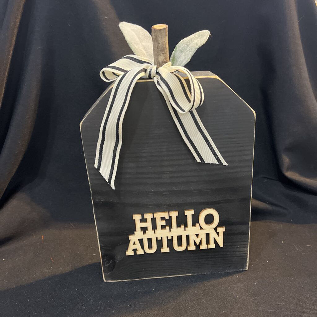 Lrg Chunky Rectangle Pumpkin White