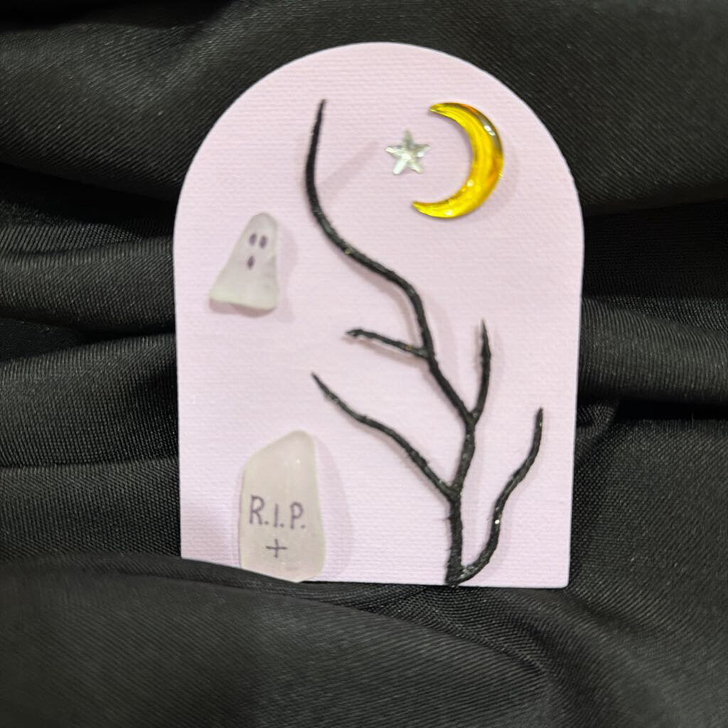 Purple Magnet Ghost Tree Moon/RIP