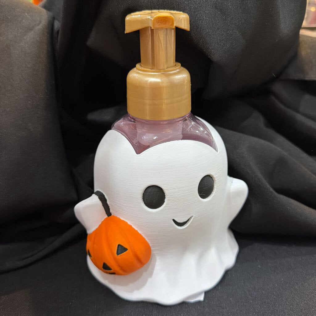 Ghost with Pumpkin Soap Holder