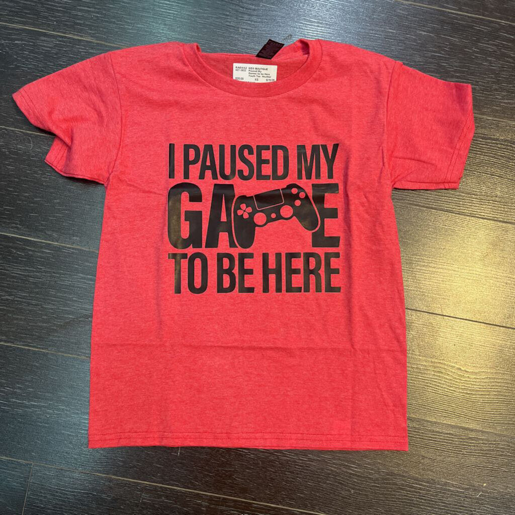 Paused My Games to be Here Youth Tee