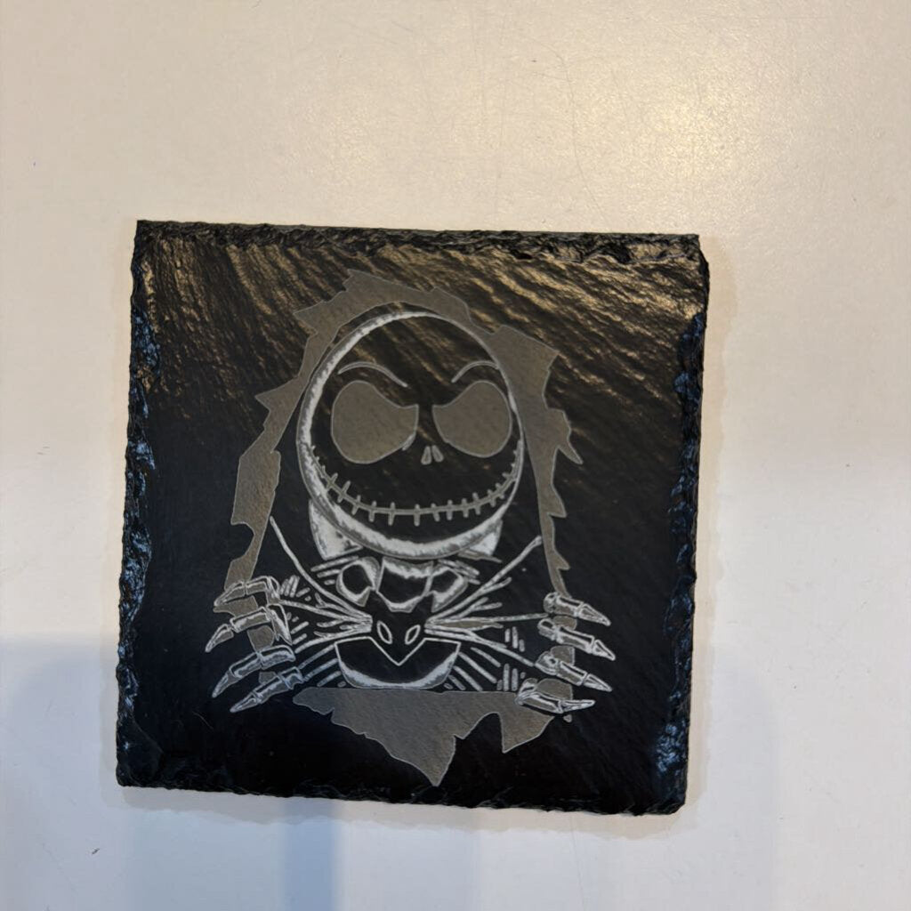 Slate Coaster 4x4 Jack S. with Bat