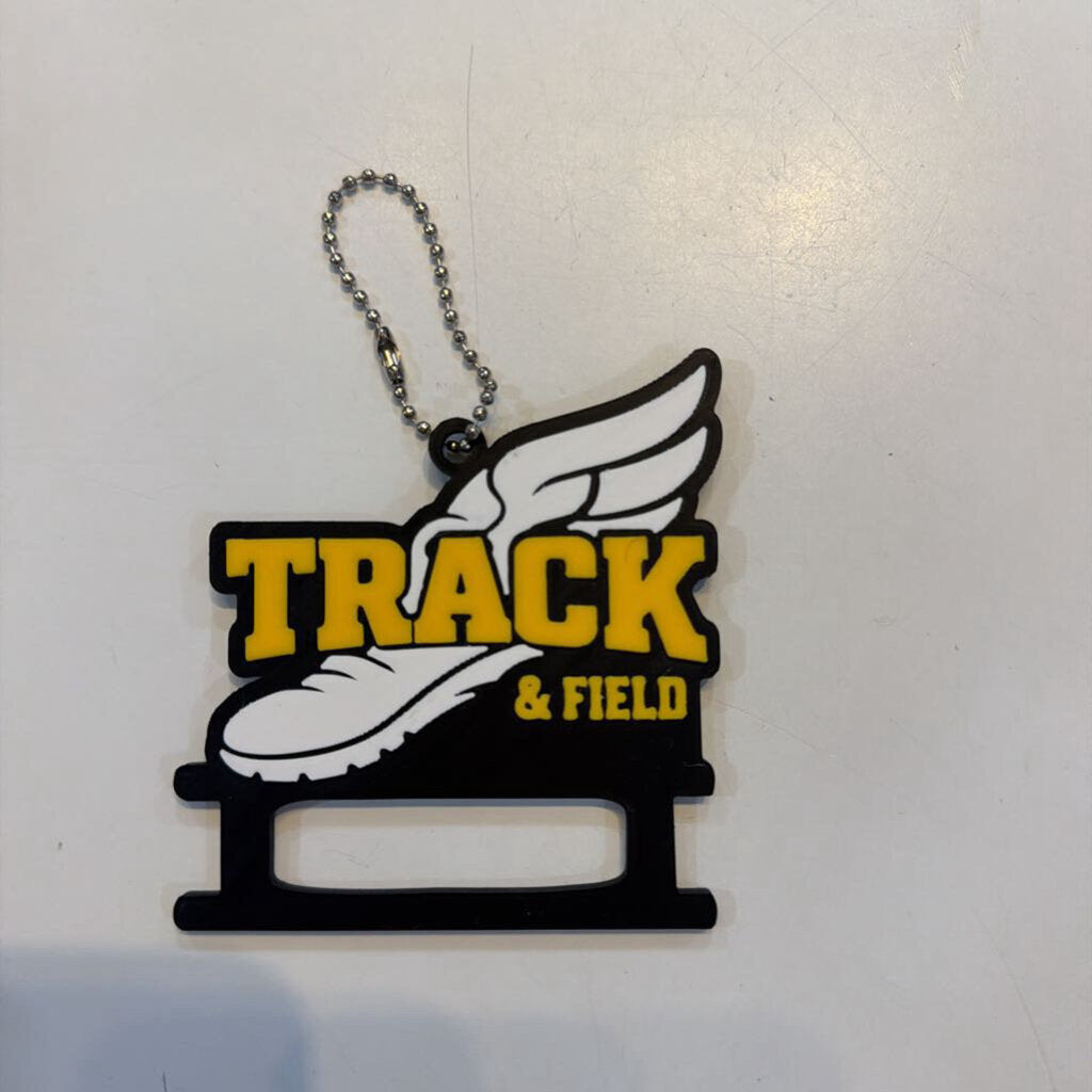 Track & Field Hair Tie Holder Keychain