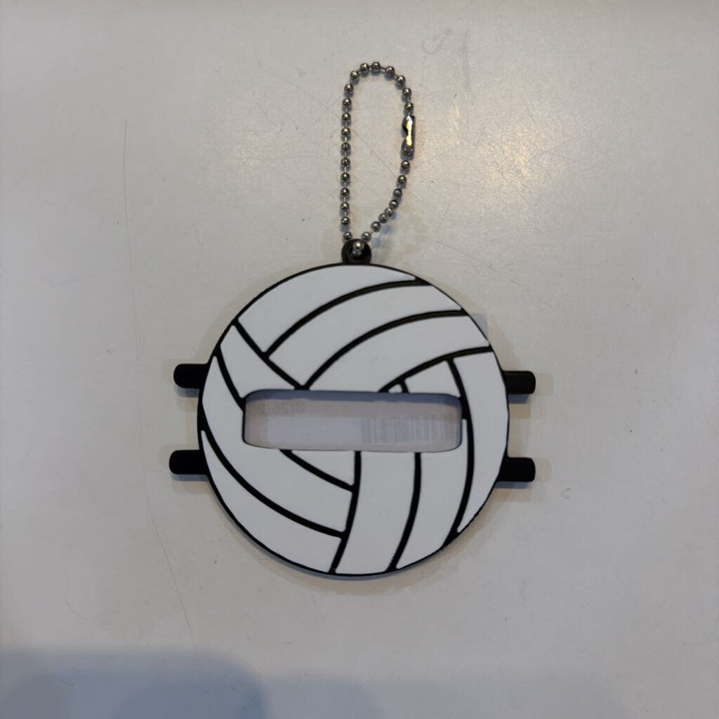 Volleyball Hair Tie Holder Keychain