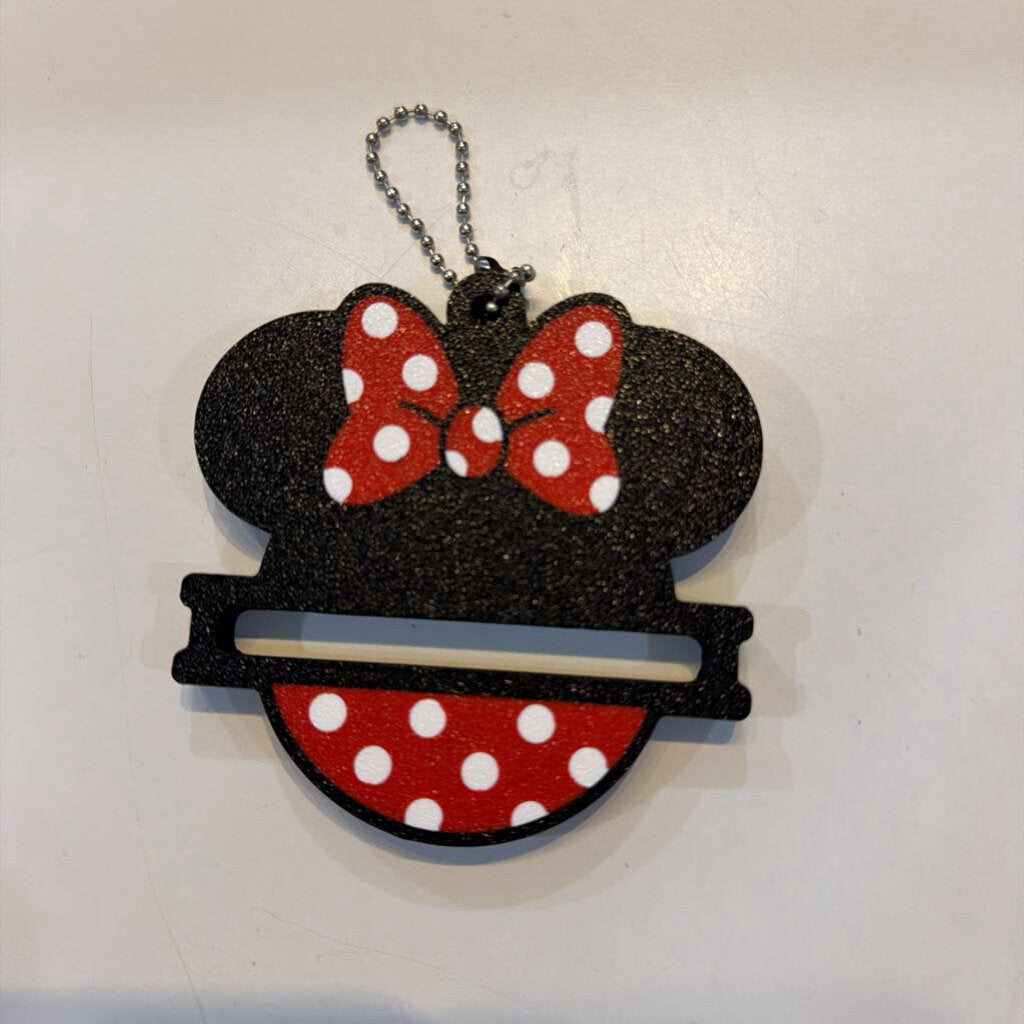 Minnie Hair Tie Holder Keychain