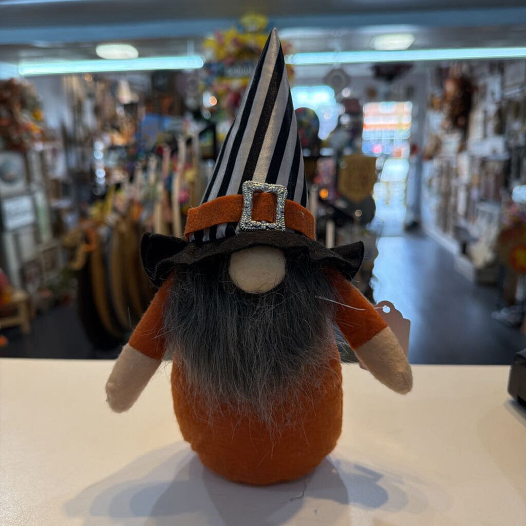 Fall Gnome with striped hat