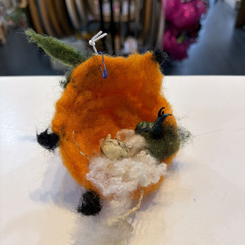 Felted Rotten Pumpkin