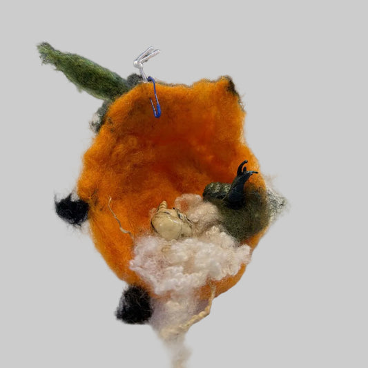 Felted Rotten Pumpkin