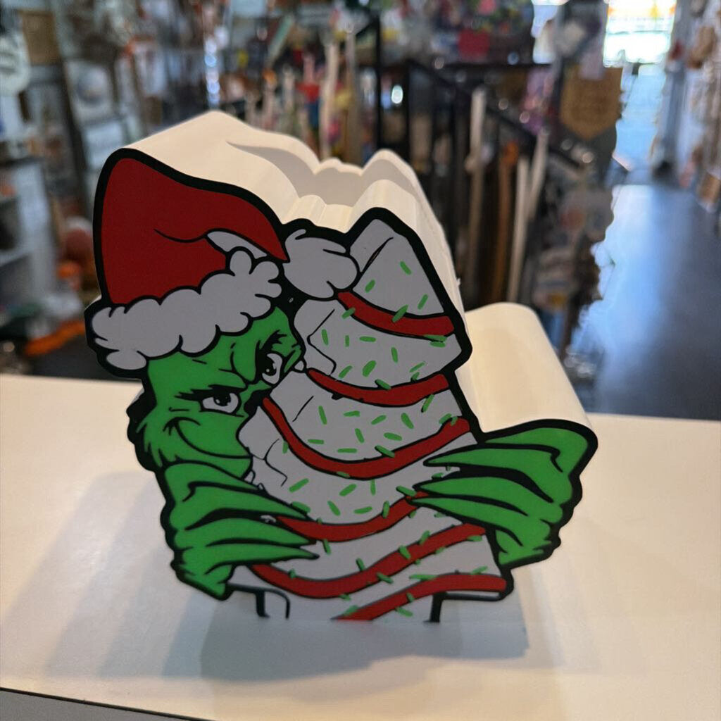 3D Grinch Sprinkle Cake Soap Holder