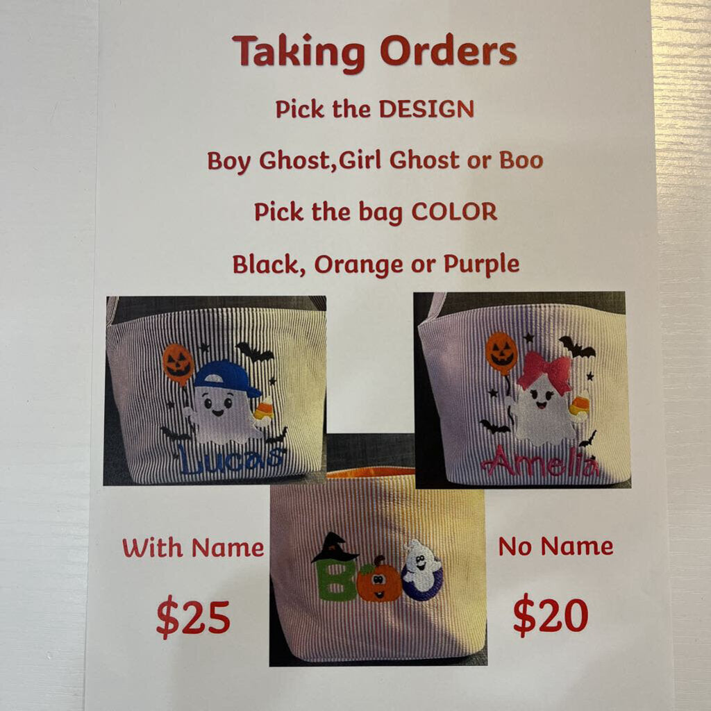 Halloween Trick or Treat Bag (Name)