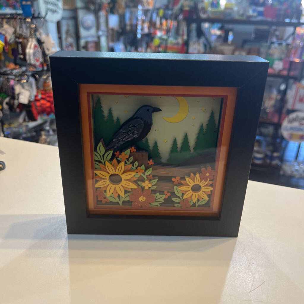 Raven & Wildflower Shadow Box